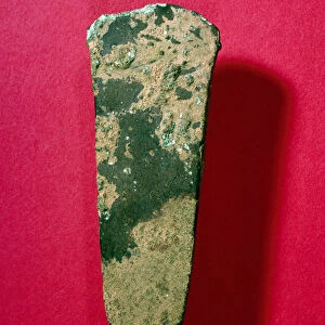 Gallic art: copper axe dating from the Bronze Age, 800 BC