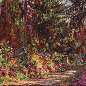 The Garden Path at Giverny, 1902 (oil on canvas)