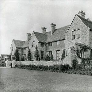 The garden front from the south east, Mounton House, from The English Manor House (b/w photo)