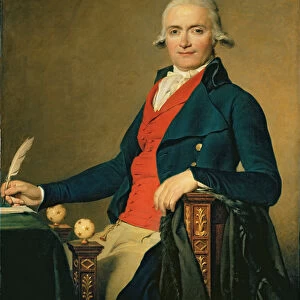 Gaspard Meyer (1749-98) or The Man in the Red Waistcoat, 1795 (oil on canvas)