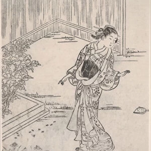 Geisha in Summer (woodblock print)