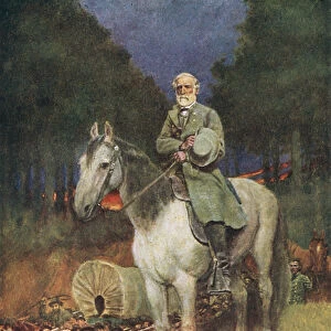 General Lee on his Famous Charger, Traveller, illustration from General