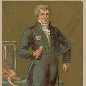 Georges Cuvier, French naturalist and zoologist (1769-1832) (chromolitho)