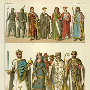 German Costume 1000-1100 AD