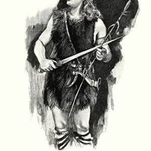 German tenor Max Alvary as Siegfried in Richard Wagners opera Die Walkure at the Royal Opera House, Covent Garden, London (litho)