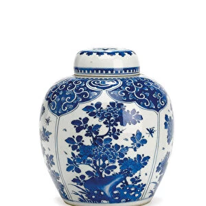 Ginger jar and cover, Kangxi Period, 1661-1722 (porcelain)