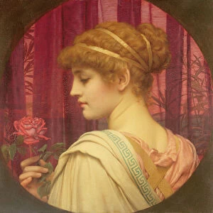 Girl with Red Rose (oil on canvas)