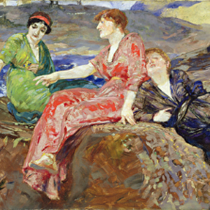 Girls on the Shore, c. 1884-85 (oil on canvas)