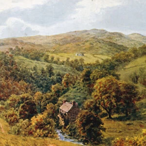 Glen of the Arran, Dolgelley (colour litho)
