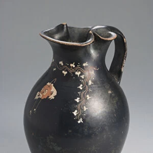 Gnathian glazed oinochoe, Konnakis Group (terracotta)
