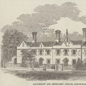 Goldsmiths and Jewellers Asylum, Manor-Road, South Hackney (engraving)