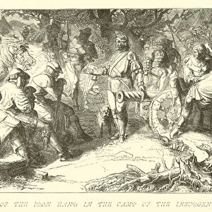 Gotz of the iron hand in the camp of the Insurgents (engraving)