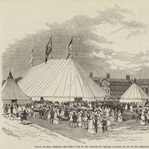 Grand Musical Festival and Fancy Fair in the Gardens of Chelsea College, in Aid of the Consumption Hospital, at Brompton (engraving)