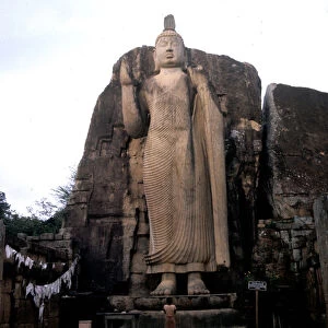 The great Buddha of Avukana. Sri Lanka. 5th century