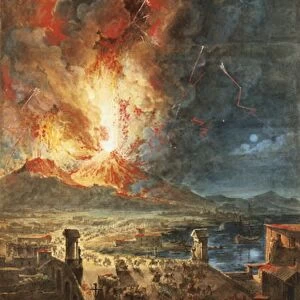 The Great Eruption of Mt. Vesuvius (w / c)