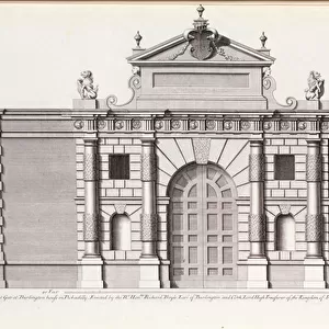 The Great Gate at Burlington House, Piccadilly, from