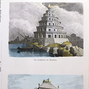 The Great Lighthouse of Alexandria and the Mausoleum at Halicarnassus