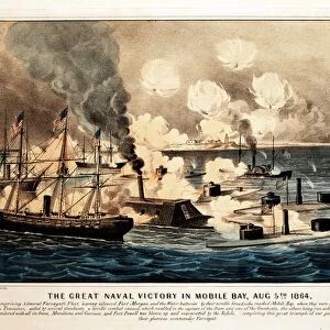 Great Naval Victory in Mobile Bay, Aug. 5th 1864, pub. 1864, Currier & Ives