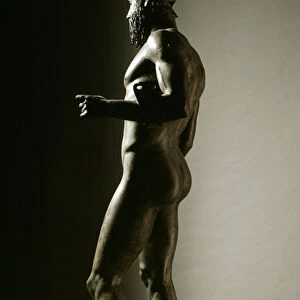 Greek antiquite: bronze statue of warriors called Riace bronzes. Statue A. 460 BC