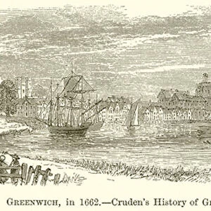 Greenwich, in 1662. --Crudens History of Gravesend (engraving)