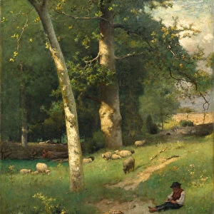 Under the Greenwood, 1881 (oil on canvas)