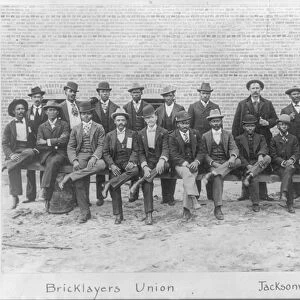 Group Portrait of African American Bricklayers Union, Jacksonville, Florida, c. 1899