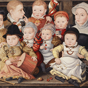Group Portrait of Children, 1565 (oil on canvas)
