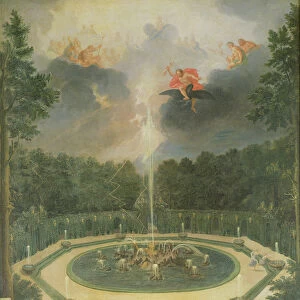The Groves of the Versailles. View of the Fountain of Enceladus with the Feast of Lycaon