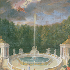 The Groves of Versailles. View of the Grove of Domes with nymphs decorating the chariot