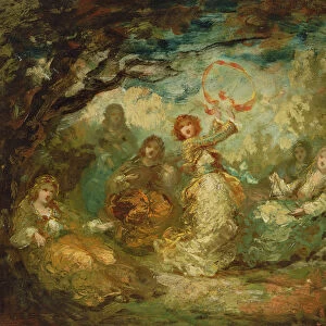 Gypsies dancing, 19th century