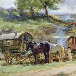 Rural countryside paintings Mouse Mat Collection: Landscape paintings