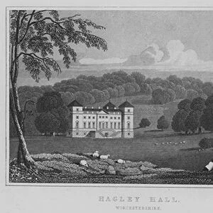 Hagley Hall, Worcestershire (engraving)