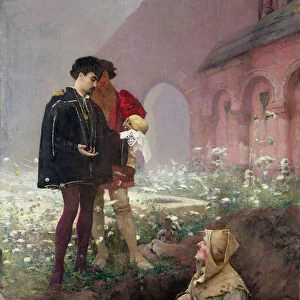 Hamlet and the Grave Digger, 1883 (oil on canvas)