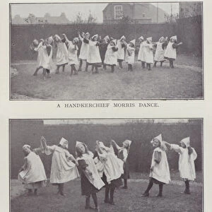 A Handkerchief Morris Dance, A Figure of the Minuet, Last Movement of the Rose Dance (b / w photo)