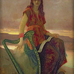 The Harpist, 1859 (oil on canvas)
