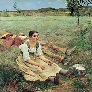 The Haymakers, 1877 (oil on canvas)