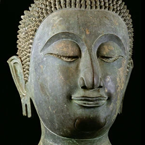 Head of a giant Buddha (bronze)