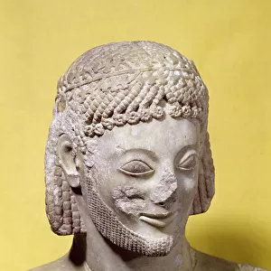 Head of the Rampin Rider, c. 550-540 BC (marble)