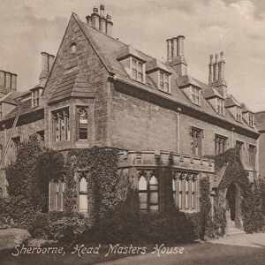 Headmasters House, Sherborne School, Dorset (b / w photo)