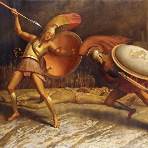 Hector and Achilles, 1923-26 (oil on canvas)