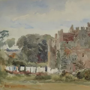 Hever Castle, 1825-73 (Watercolour)