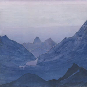 Himalayas, album leaf, 1934 (tempera on paper)