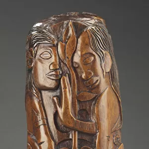 Hina and Fatu, c. 1892 (tamanu wood)