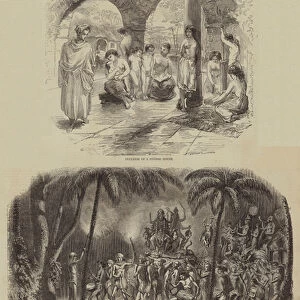 Hinduism in India (engraving)