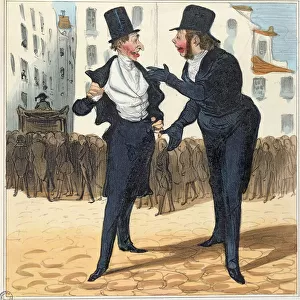The Homeopathic Doctors, from La Caricature, 1837 (colour litho)