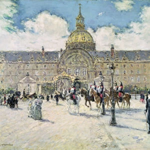 The Hotel des Invalides (oil on canvas)