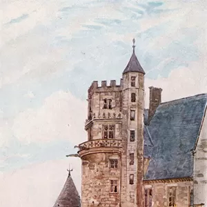 The House of Jacques Coeur, Bourges (colour litho)