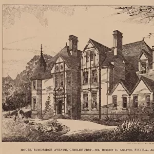 House, Sundridge Avenue, Chislehurst (engraving)