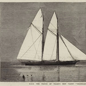 HRH the Prince of Waless New Yacht "Hildegarde"(engraving)