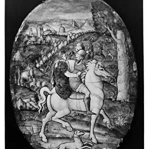 Hunting, portrait presumed to be Henri II (1519-59) and Diane de Poitiers (1499-1566)